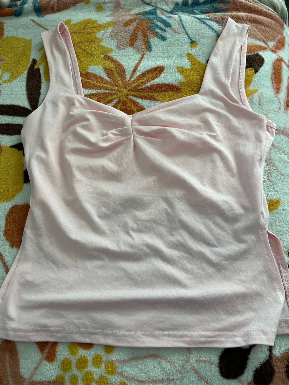 Amazon Light Pink Scoop Neck Tank Top